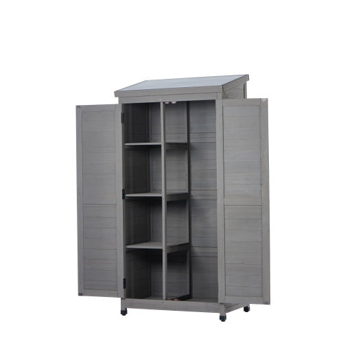 Outdoor Lockers  Metal Tops, Garden Storage Sheds, Outdoor Wood High Canopy For Patio Patio Terraces