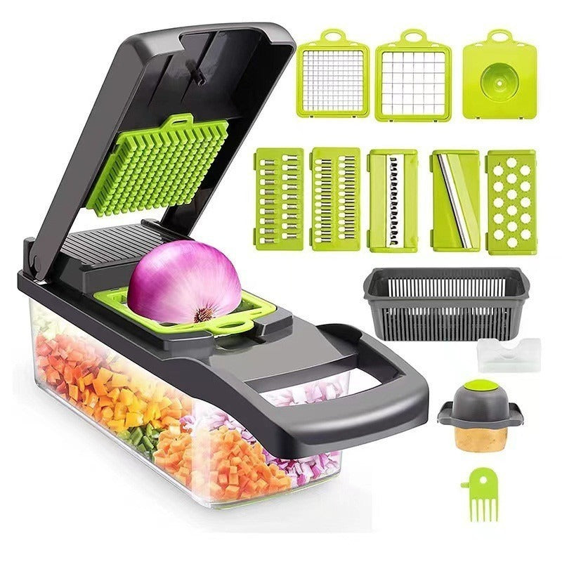 The Rectangular Vegetable Cutter Has A Simple And Elegant Appearance, Reliable Material, And Efficient Cutting, Making It The Best Choice For Cooking Helpers