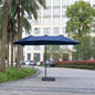 Full Iron Double-headed Umbrella Central-column Umbrella Sunshade Outdoor