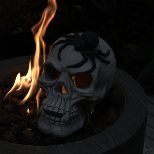 Demon Skull,Suitable For Outdoor Fireplace And Fire Pit, Halloween Decoration - Outdoor Chilling