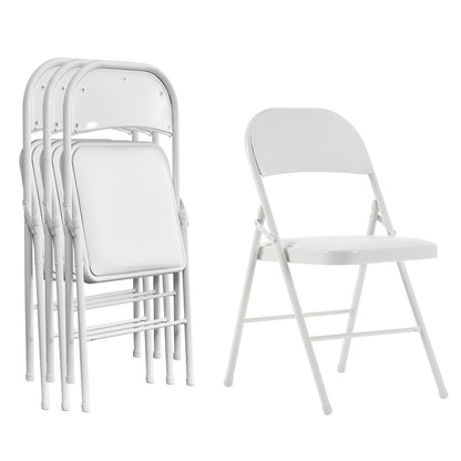 4PCS Upholstered Folding Chair 40x45x78cm