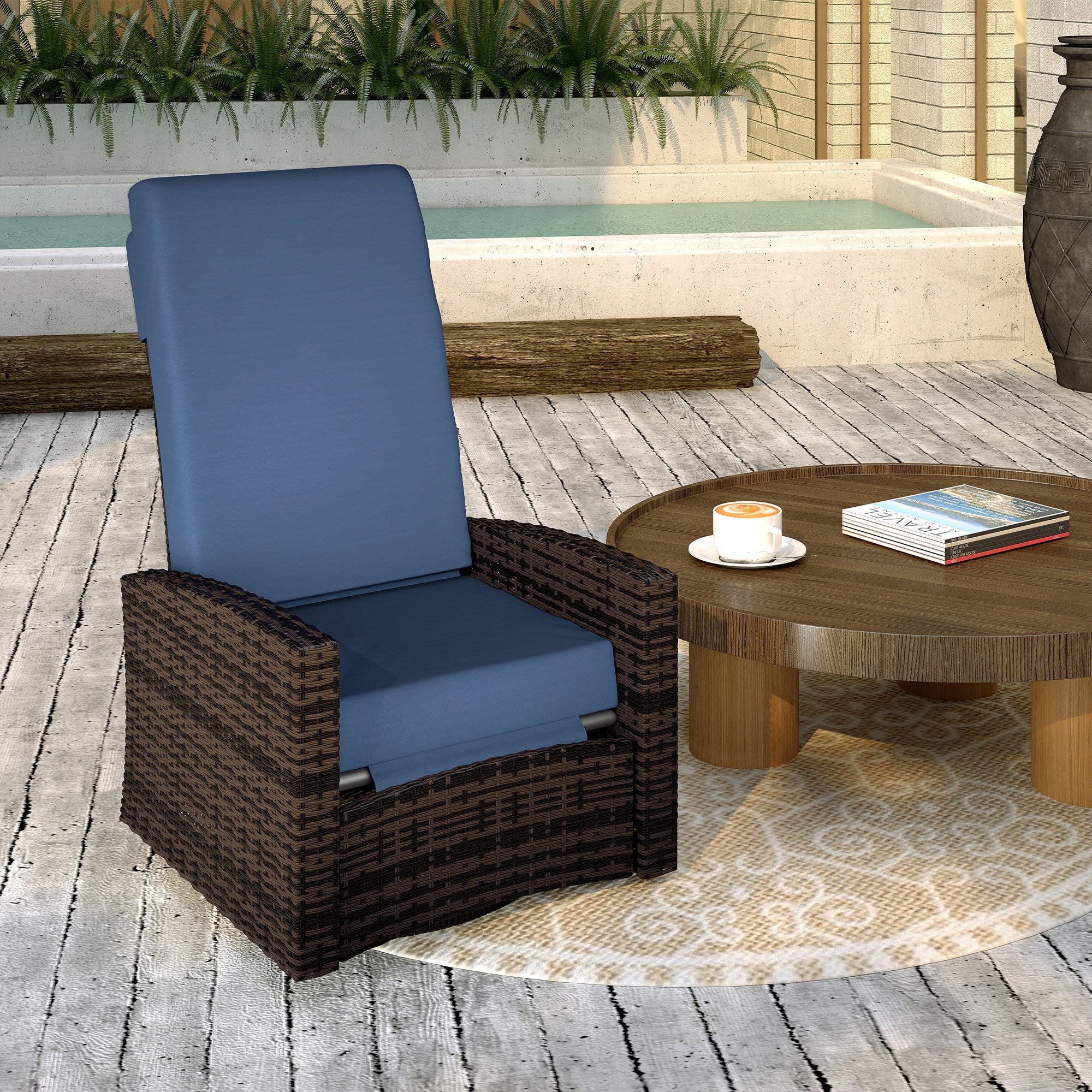 Outdoor Swivel Recliner Chair