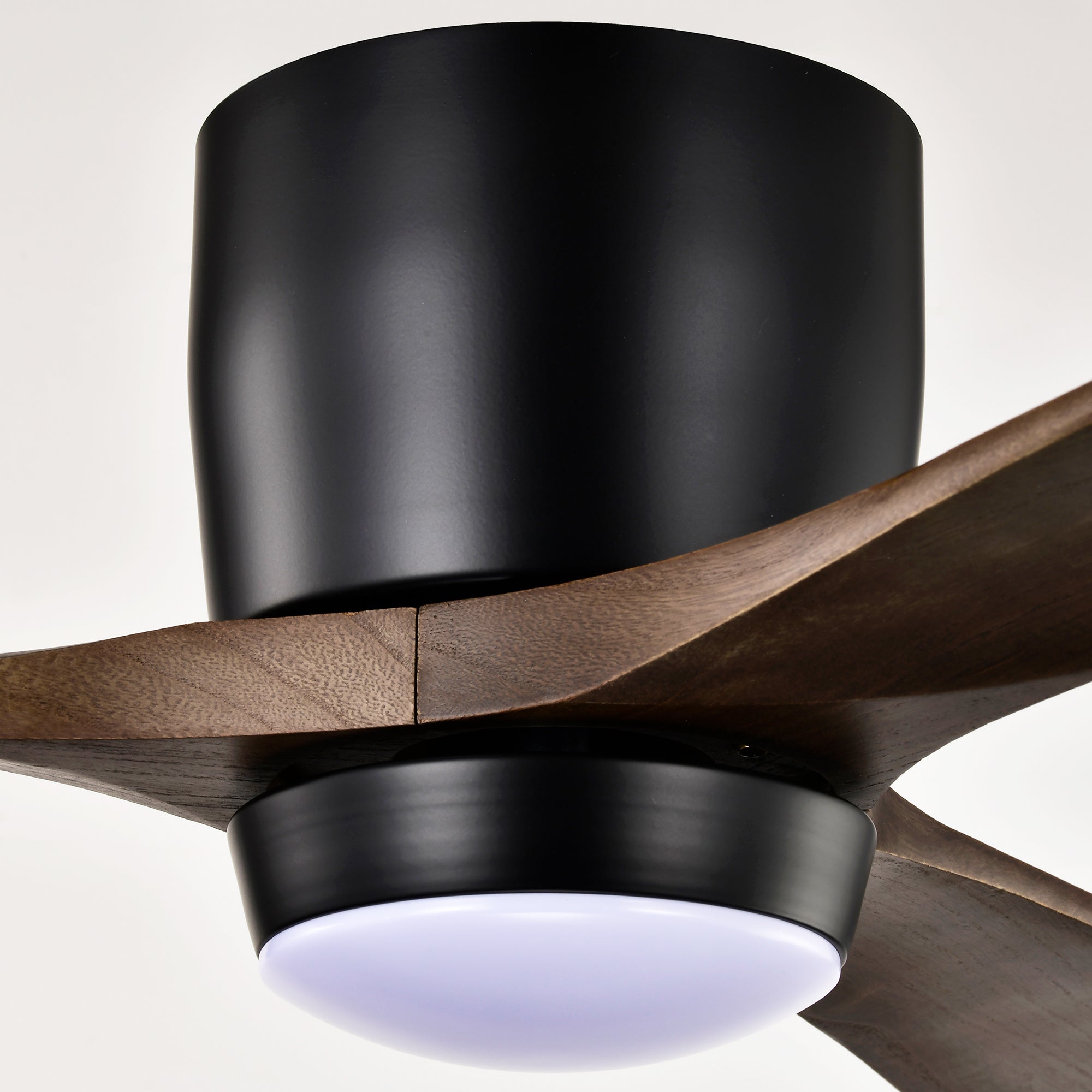 Ceiling Fan With Lights Remote Control, Quiet DC Motor 3 Blade Ceiling Fans 6 Speed Levels, Reversible Ceiling Fan, For Patio Living Room, Bedroom, Office, Indoor Matte Black Walnut