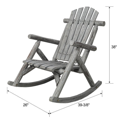 Wooden Porch Rocking Chair, Durable Wooden Porch Rocking Chair, Cedar Rocking Chair.