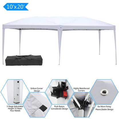 10x20ft White, Shade - Folding canopy
