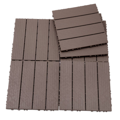 Plastic Interlocking Deck Tiles