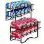 2pcs Kitchen Soda Canned Sorting Rack