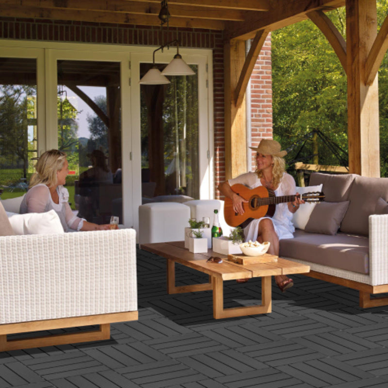 Plastic Interlocking Deck Tiles