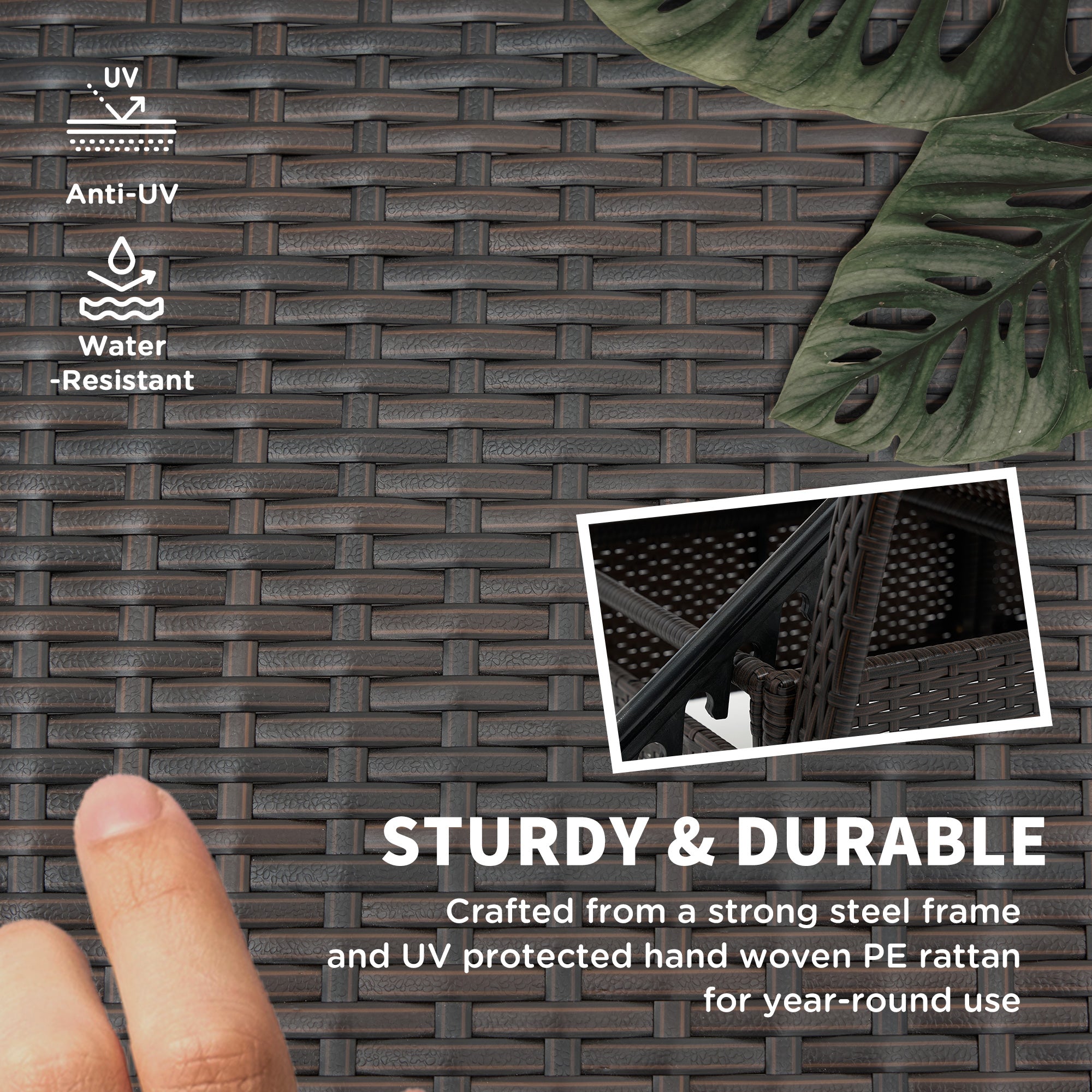 Outdoor Chaise Lounge, 5-Level Adjustable Backrest Rattan Pool Lounge Chair With Wheels, Cushion & Headrest, Cream