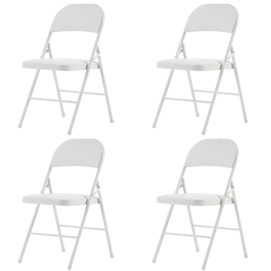 4PCS Upholstered Folding Chair 40x45x78cm