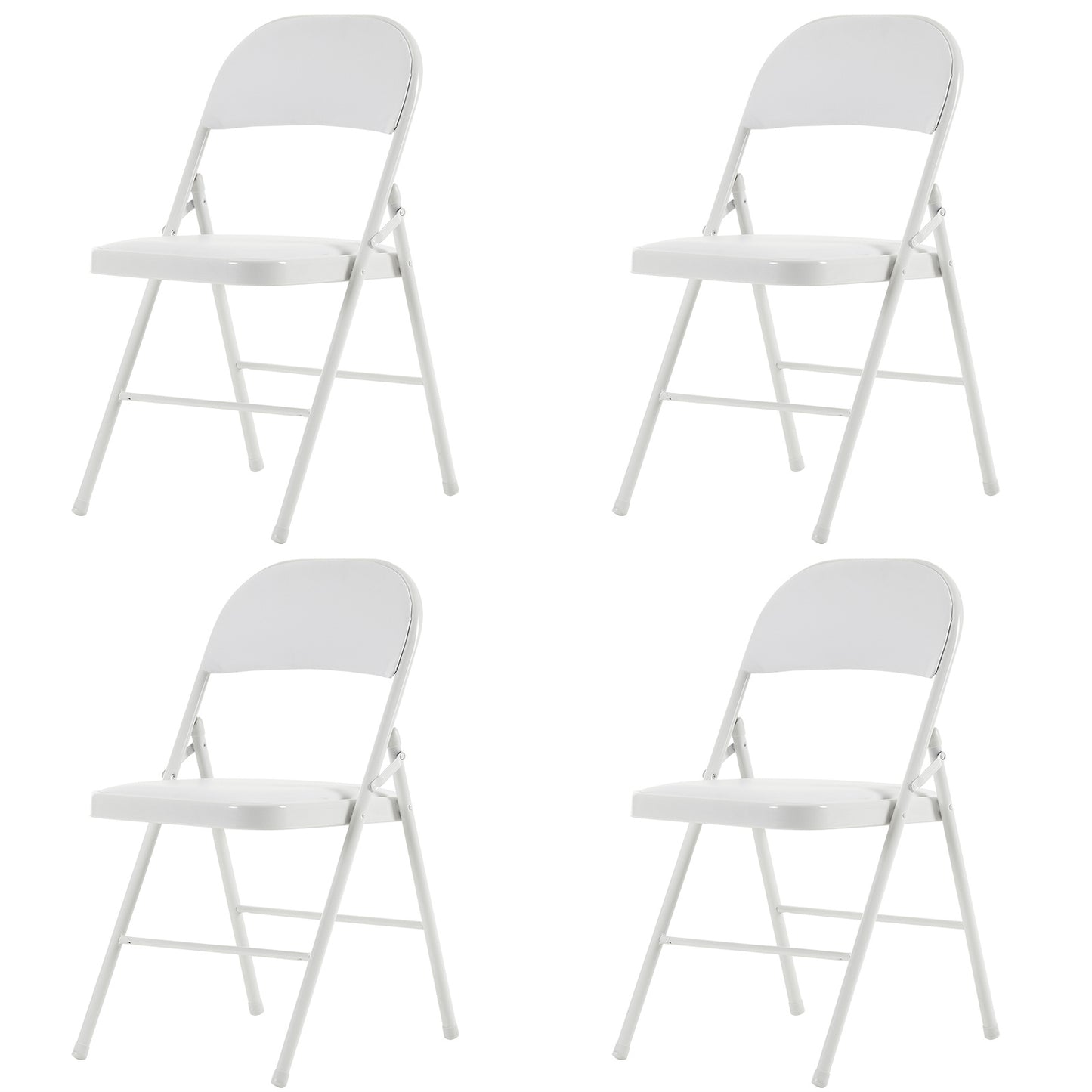 4PCS Upholstered Folding Chair 40x45x78cm