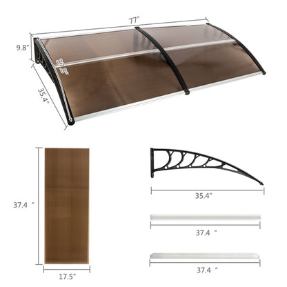 Brown Board, Black Bracket Canopy