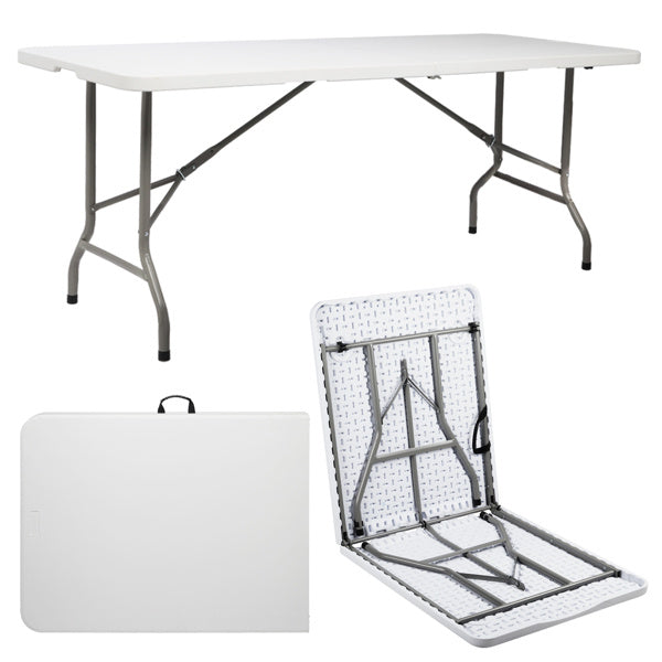 6FT Outdoor Courtyard Foldable Long Table