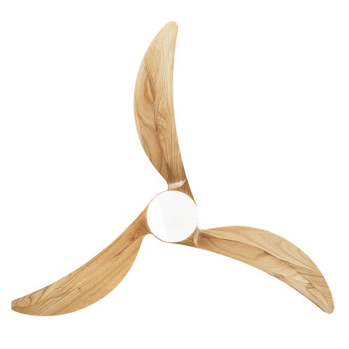 Ceiling Fan With Dimmable LED Light Remote Control, Quiet DC Motor 6 Speed Levels, Adjust Height 3 PCS Rod Reversible Ceiling Fan, For Patio Living Room, Bedroom, Office, Indoor. White Natural