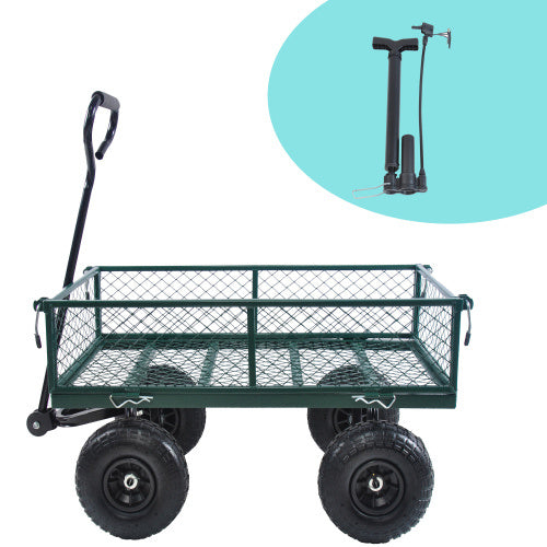 Wagon Cart Garden Cart Trucks Make It Easier To Transport Firewood Green - Outdoor Chilling