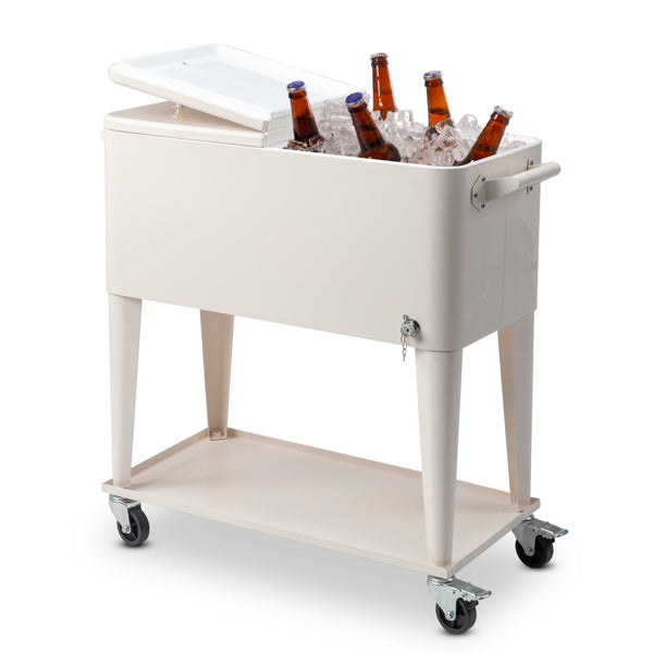 80QT Milk White Refrigerated And Insulated Trolley