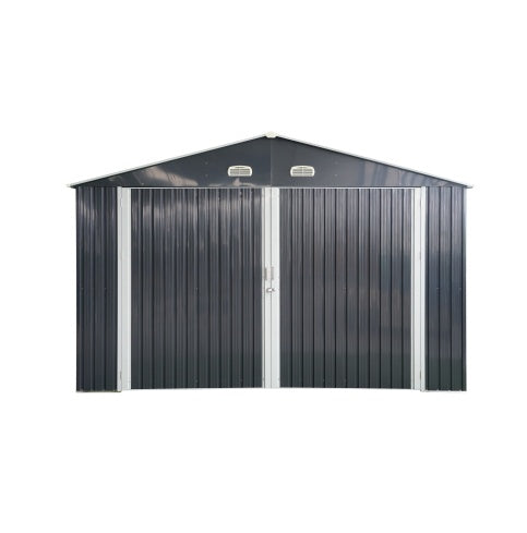 Spacious Outdoor Storage Shed This 13 x 20FT Outdoor Storage Shed Offers A Generous 250 Square Feet Of Floor Space, Perfect For Storing Trucks, Cars, Large Tools, And Lawn Equipment. With Double Front