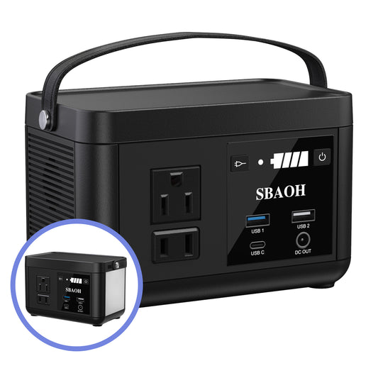 Portable Power Station P86,88.8Wh LiFePo4 Battery, with 120W AC Outputs, Solar Generator For Travel And Camping