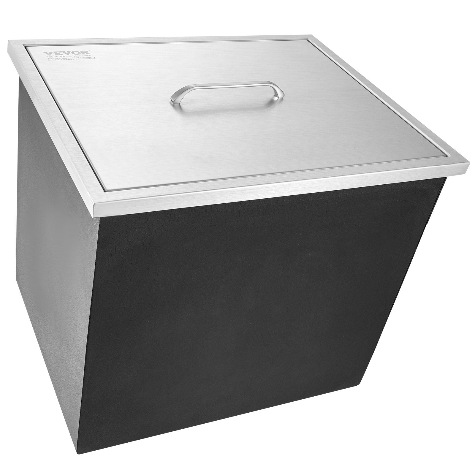 VEVOR Drop In Ice Chest, Stainless Steel Ice Cooler, Commercial Ice Bin With Cover, 40 Qt Outdoor Kitchen Ice Bar, Drain-pipe And Drain Plug Included, For Cold Wine Beer - Outdoor Chilling