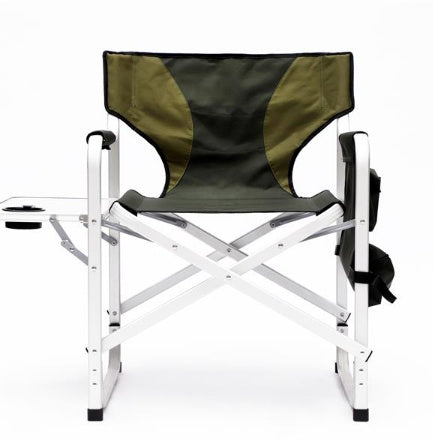 Upholstered Folding Outdoor Chair With Side Table And Storage Bag