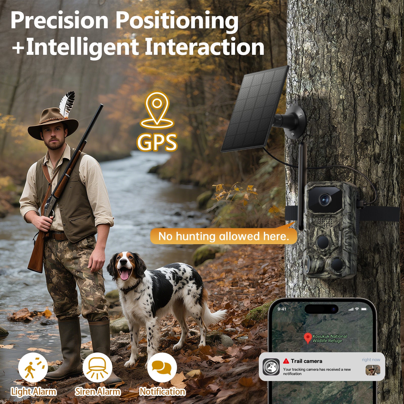 4G GPS Hunting Outdoor Trail Camera Wide Angle 4MP Camouflage Wildlife Deer Monitoring Solar Hunt Camera