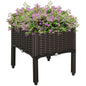 Outsunny Raised Garden Bed With Legs, Self-Watering Planter Box Raised Bed To Grow Flowers, Herbs  Vegetables, Brown - Outdoor Chilling