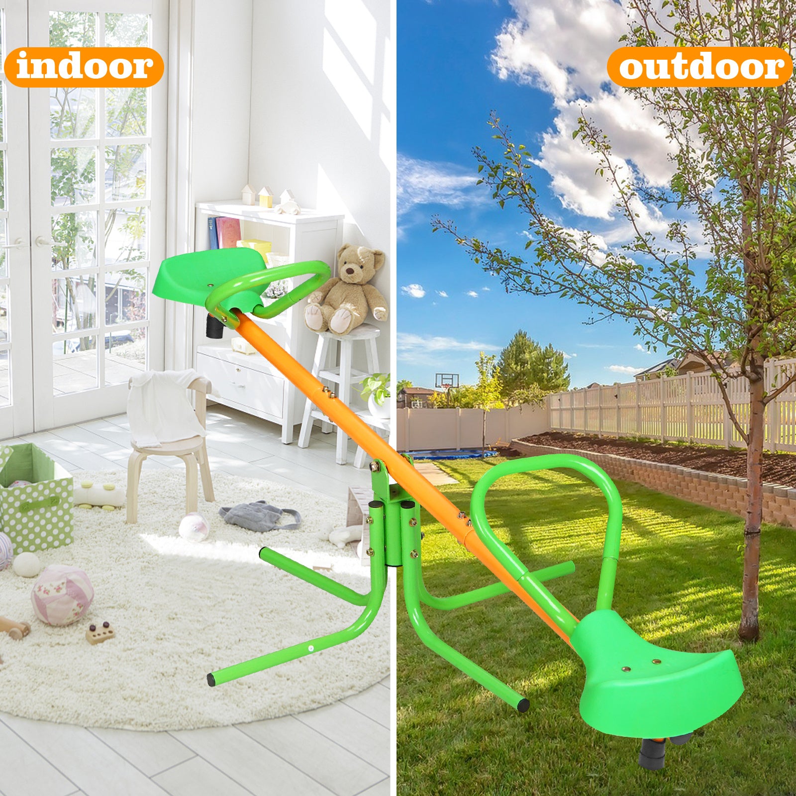 360 Degree Rotating Outdoor Children's Rotating Seesaw