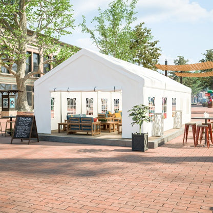 16x32FT Party Tent Heavy Duty, Large Wedding Event Shelters With 3 Storage Bags & Removable Sidewalls, Outdoor Canopy Gazebo Commercial Tents For Parties Carport Camping Garden Patio