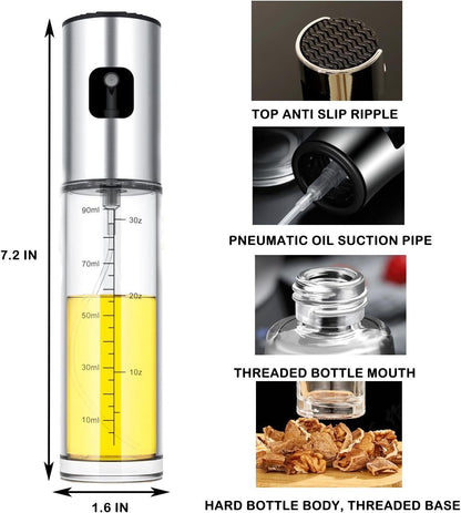 Olive Oil Sprayer Cooking BBQ Air Fryer Mister Spray  Fine Bottle Kitchen