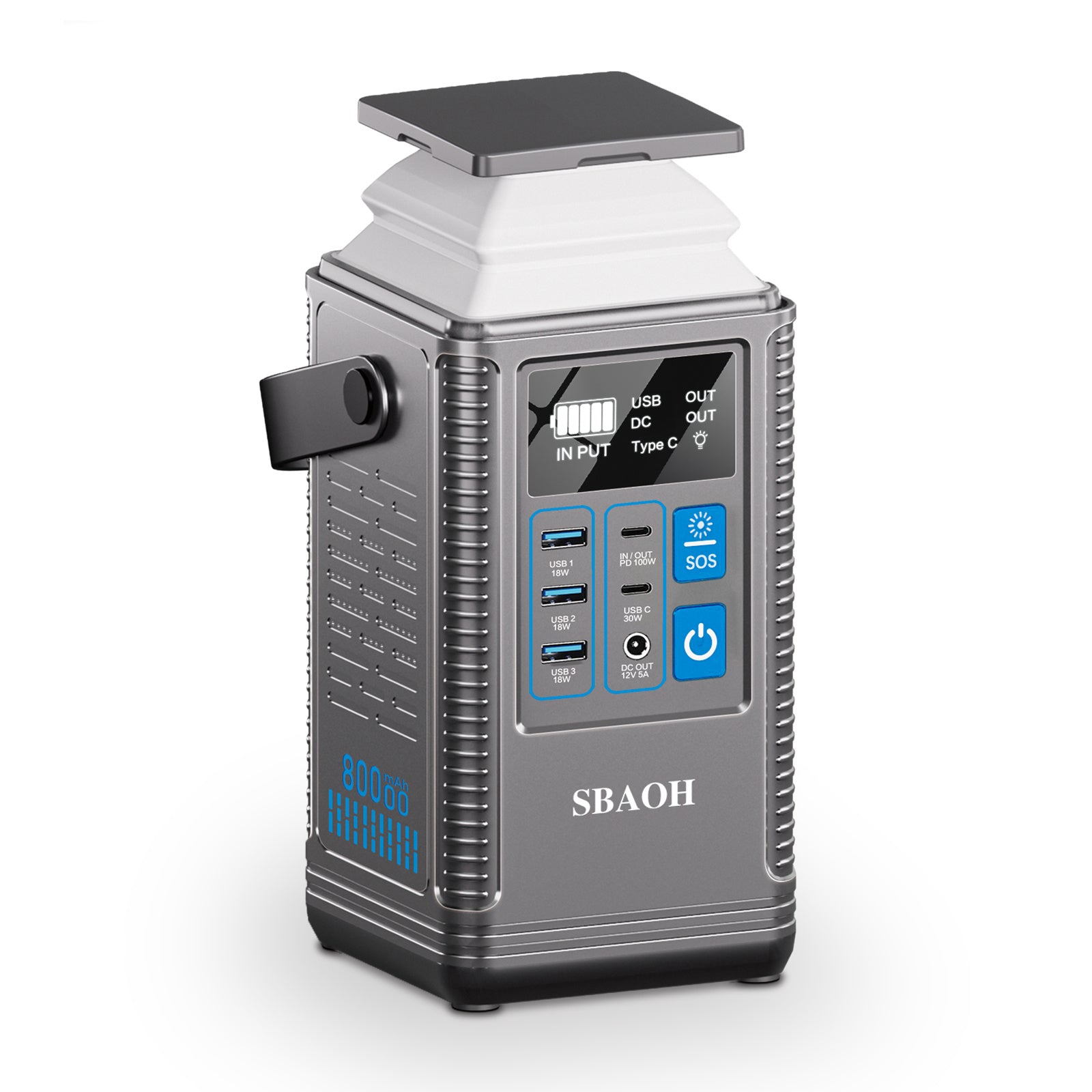 Power Station 296Wh Lithium Battery Mobile Power Supply 80000mAh Portable Rechargeable Battery Outdoor Energy Storage Power Supply