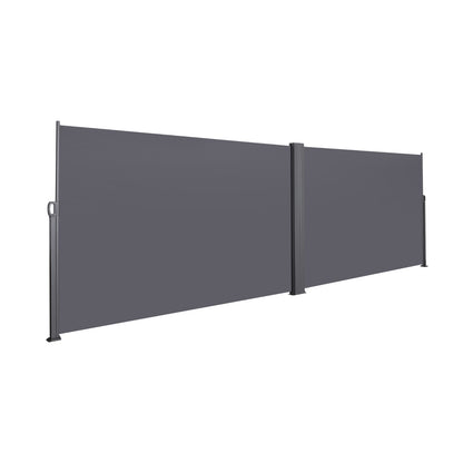 276 X 71Retractable Side Awning, Waterproof & UV-Resistant, Privacy Screen Divider Roll Up Balco