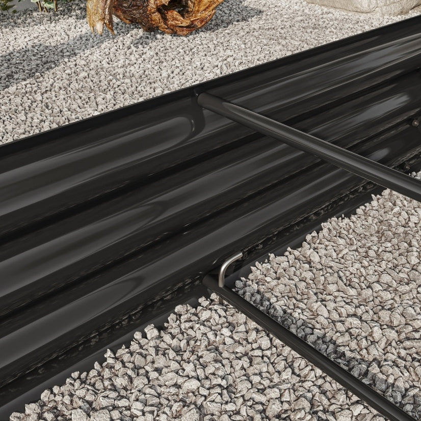 Raised Garden Bed Outdoor, Oval Metal Planter For Plants, Vegetables, Flowers