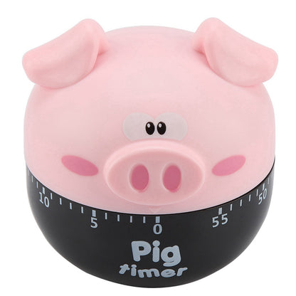 Cute Cartoon Pig Kitchen Timer Mechanical Timers Counters for Cooking Timing Tool