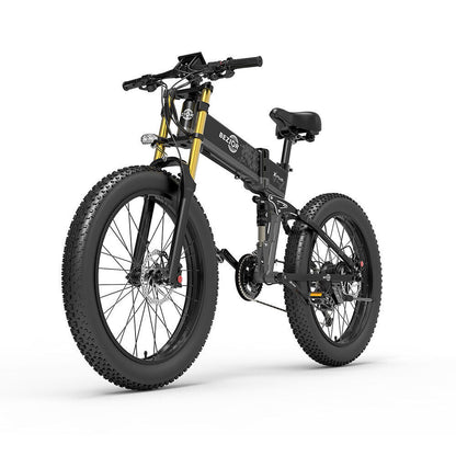 BEZIOR X PLUS E-Bike E-bicycle 1500W Motor 26x4.0  Fat Tire Black Grey