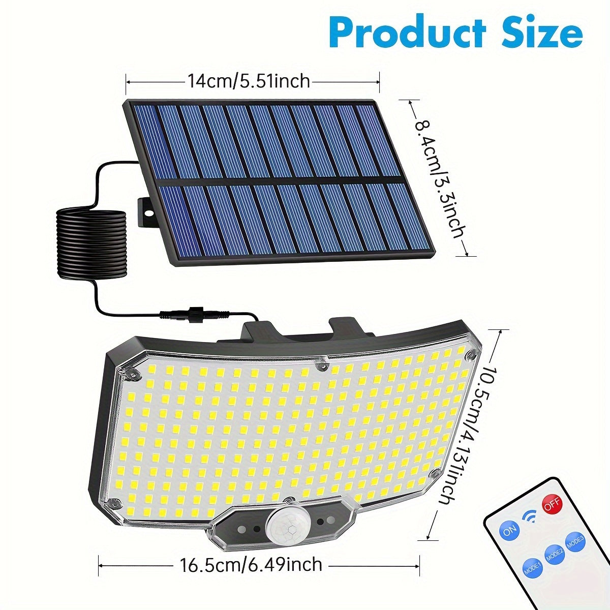 234 LED Outdoor Solar Motion Sensor Light - Outdoor Chilling