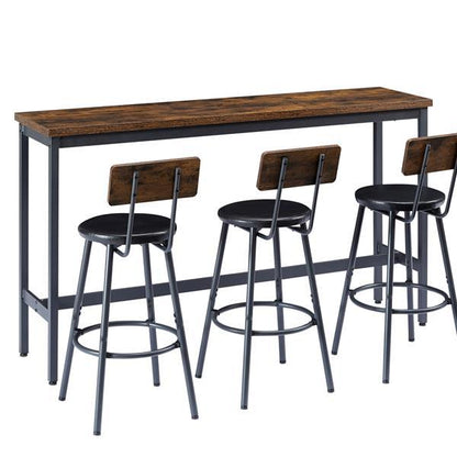 Industrial-style Bar, Table And Chairs