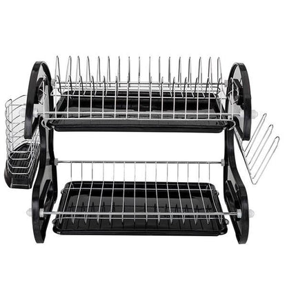 Multi Functional Black Plastic Edge Bowl Rack