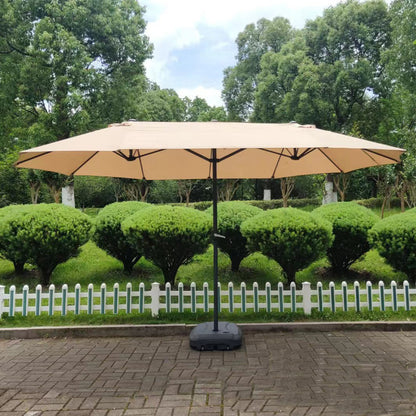 Full Iron Double-headed Umbrella Central-column Umbrella Sunshade Outdoor