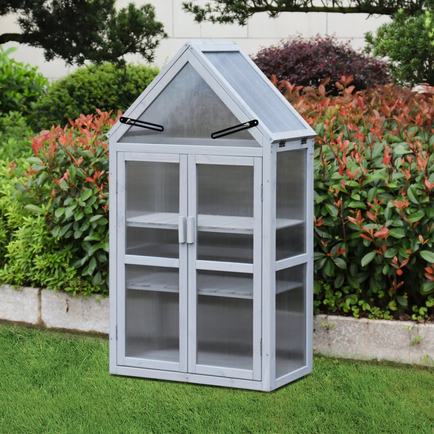 Mini Greenhouse Kit - Outdoor & Indoor Plant Stand, Small Green House