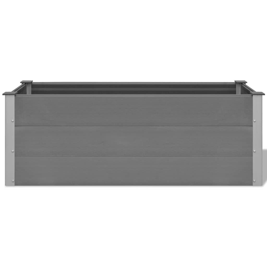 vidaXL Garden Raised Bed WPC 150x50x54 cm Grey