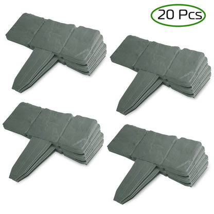 Garden Edge, Imitation Stone Effect Garden Lawn Edge, Non Digging Flexible Lawn Edge, And Flower Bed Edge Gray -20