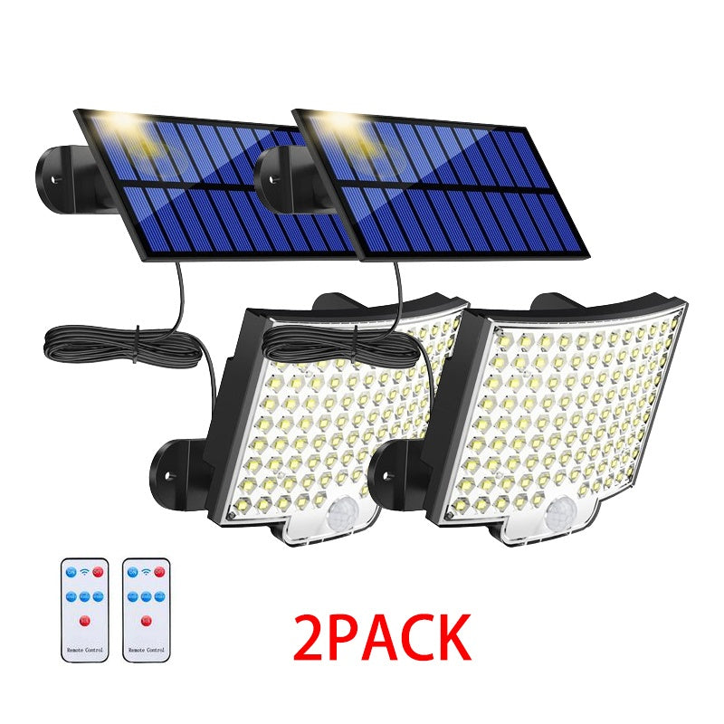 Solar Outdoor Lights Waterproof, LED Security Lights With 16.5 Ft Cable, Motion Sensor Lights, Flood Light For Streets, Courtyards,Parking Garages - Outdoor Chilling
