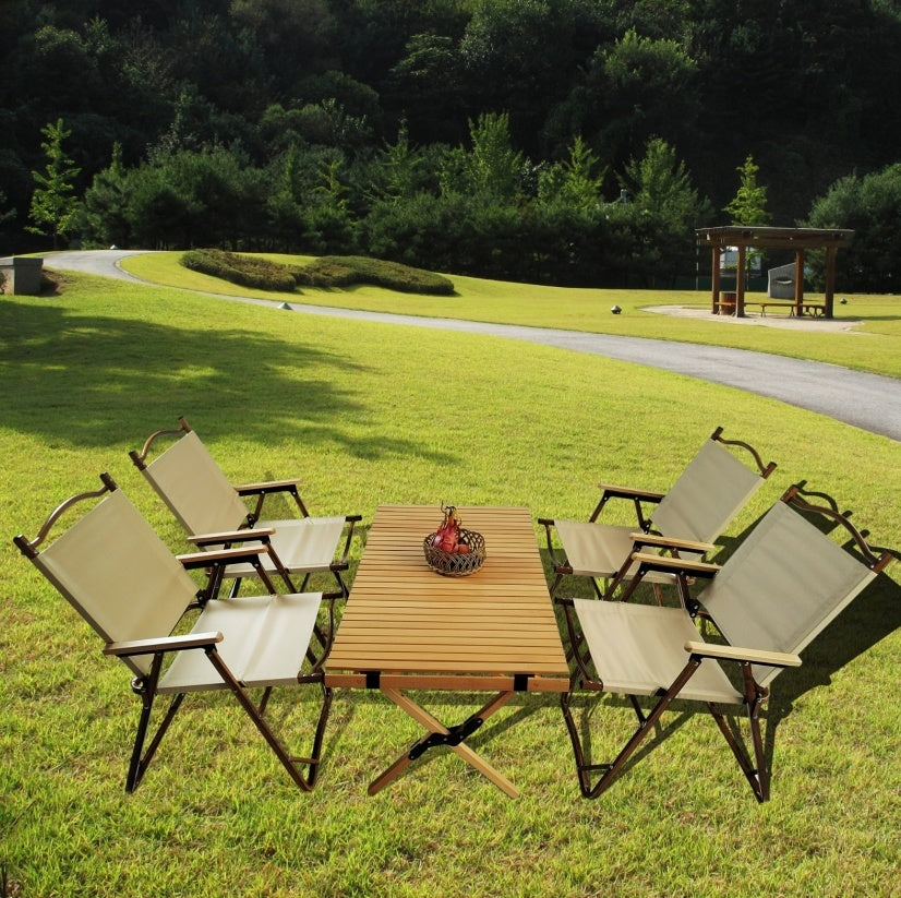 Multi FunctionFoldable DiningSet1 Table  4 Chairs  Indoor Outdoor Use - Outdoor Chilling