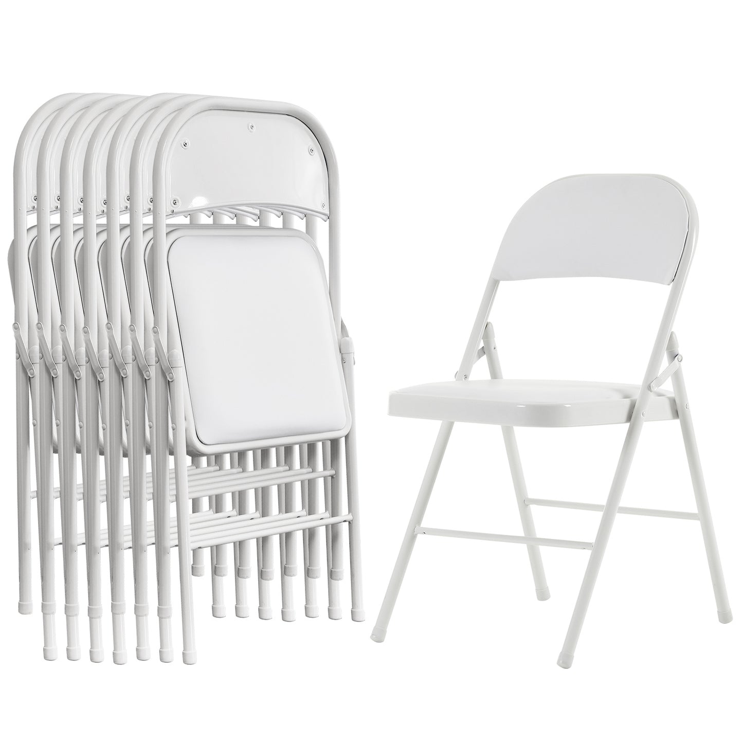 4PCS Upholstered Folding Chair 40x45x78cm